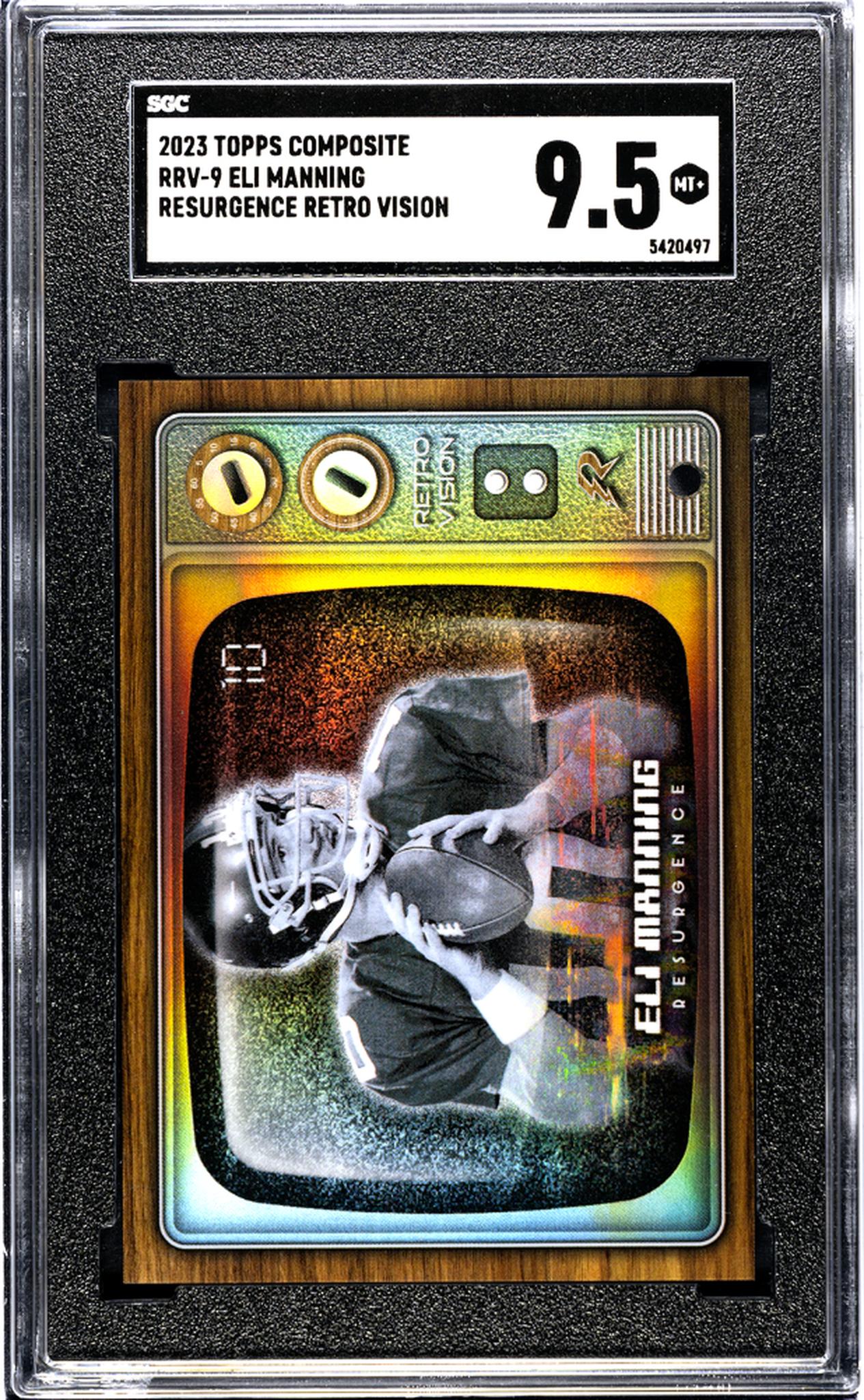 2023 Topps Composite #RRV-9 Eli Manning Resurgence Retro Vision SGC 9.5