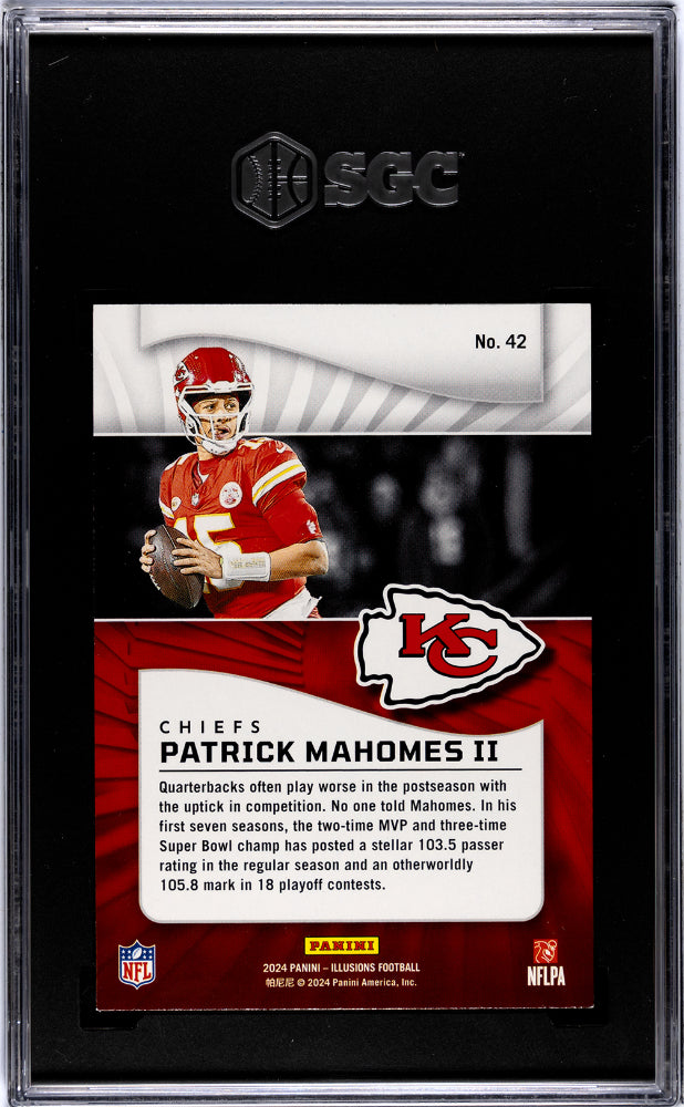 2024 Panini Illusions #42 Patrick Mahomes II Retail SGC 9