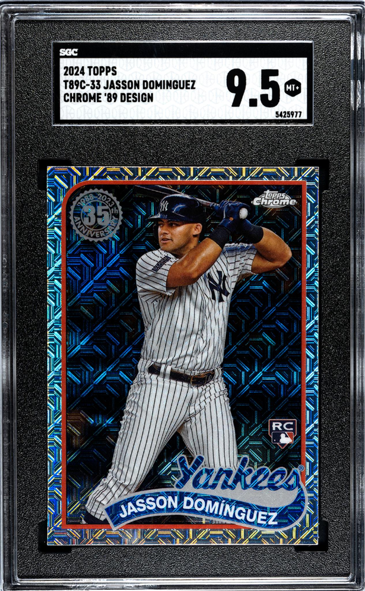 2024 Topps Chrome #T89C-33 Jasson Dominguez Rookie SGC 9.5