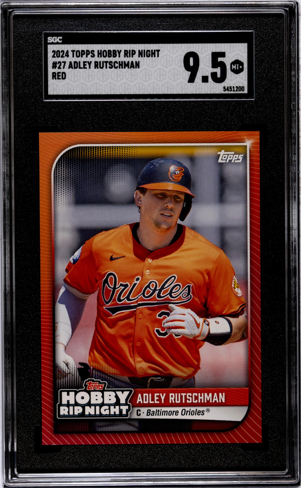 2024 Topps Hobby Rip Night #27 Adley Rutschman Red SGC 9.5