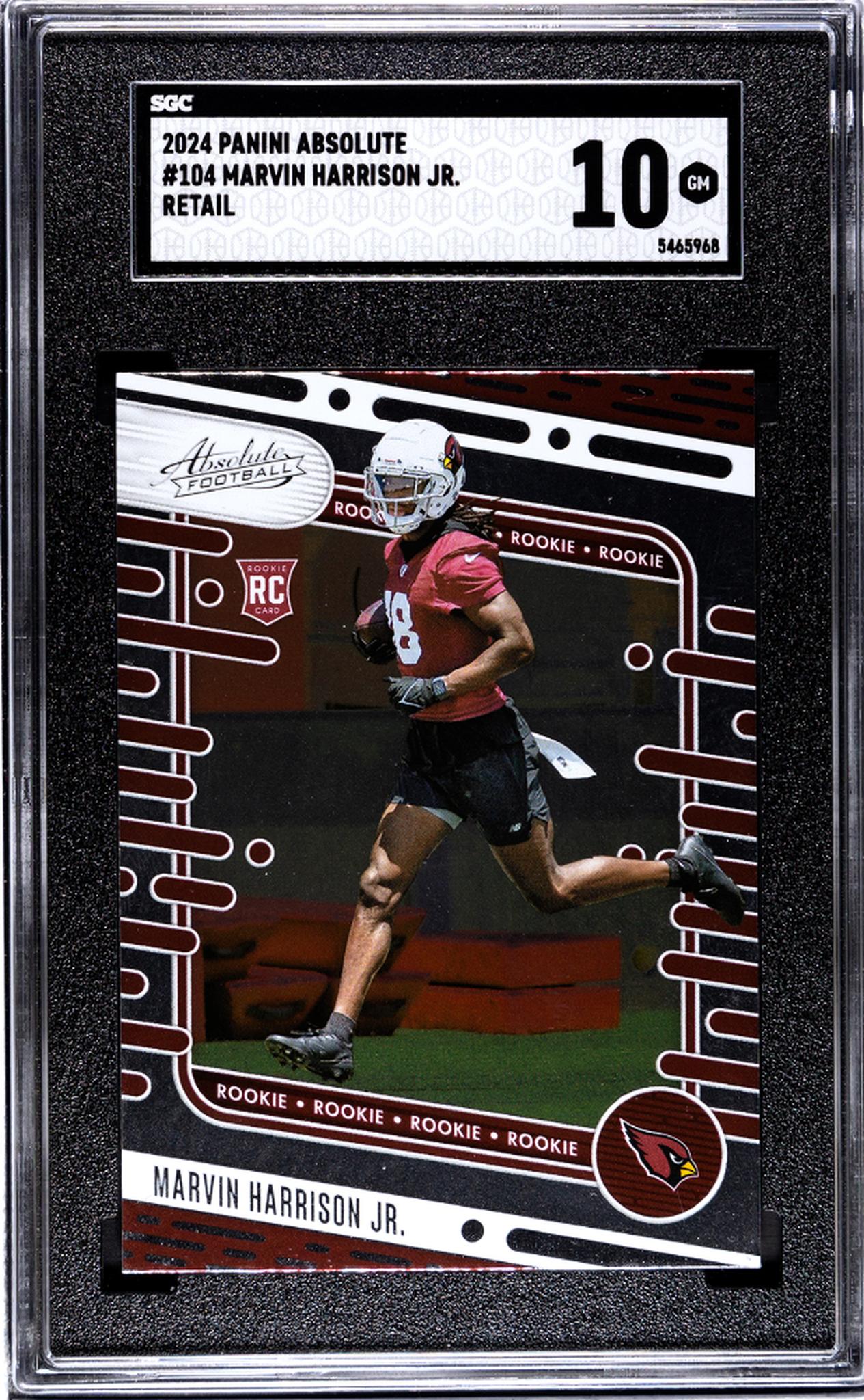 2024 Panini Absolute #104 Marvin Harrison Jr. Retail SGC 10