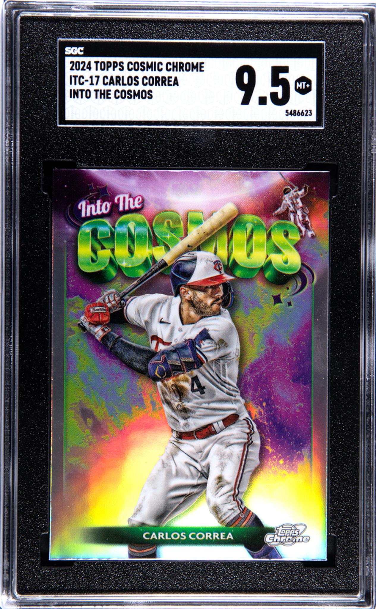 2024 Topps Cosmic Chrome Into The Cosmos Carlos Correa #ITC-17 SGC 9.5