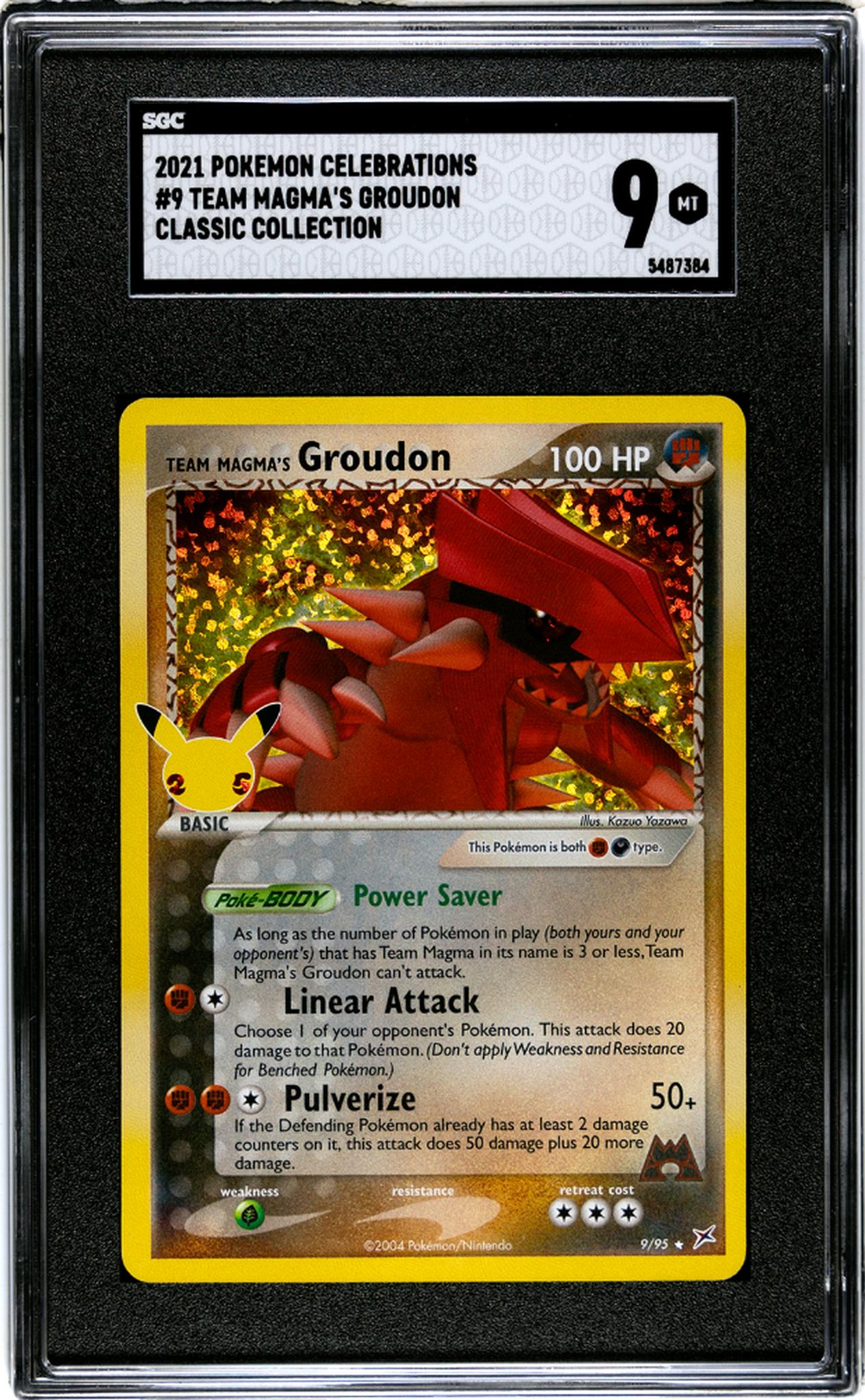 2021 Pokemon Celebrations #9 Team Magma's Groudon Classic Collection SGC 9