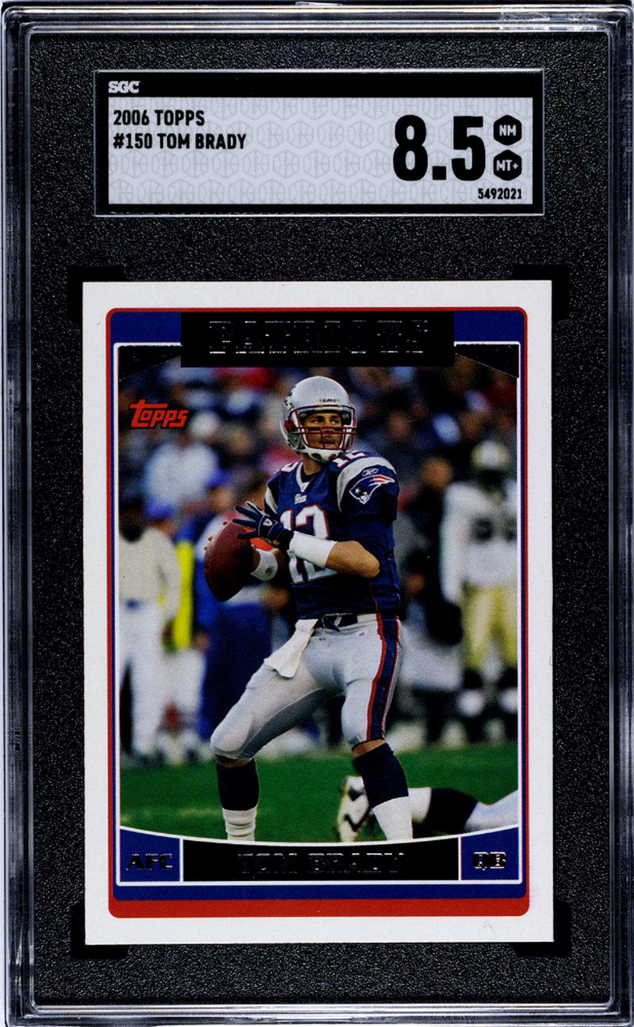 2006 Topps Tom Brady #150 SGC 8.5