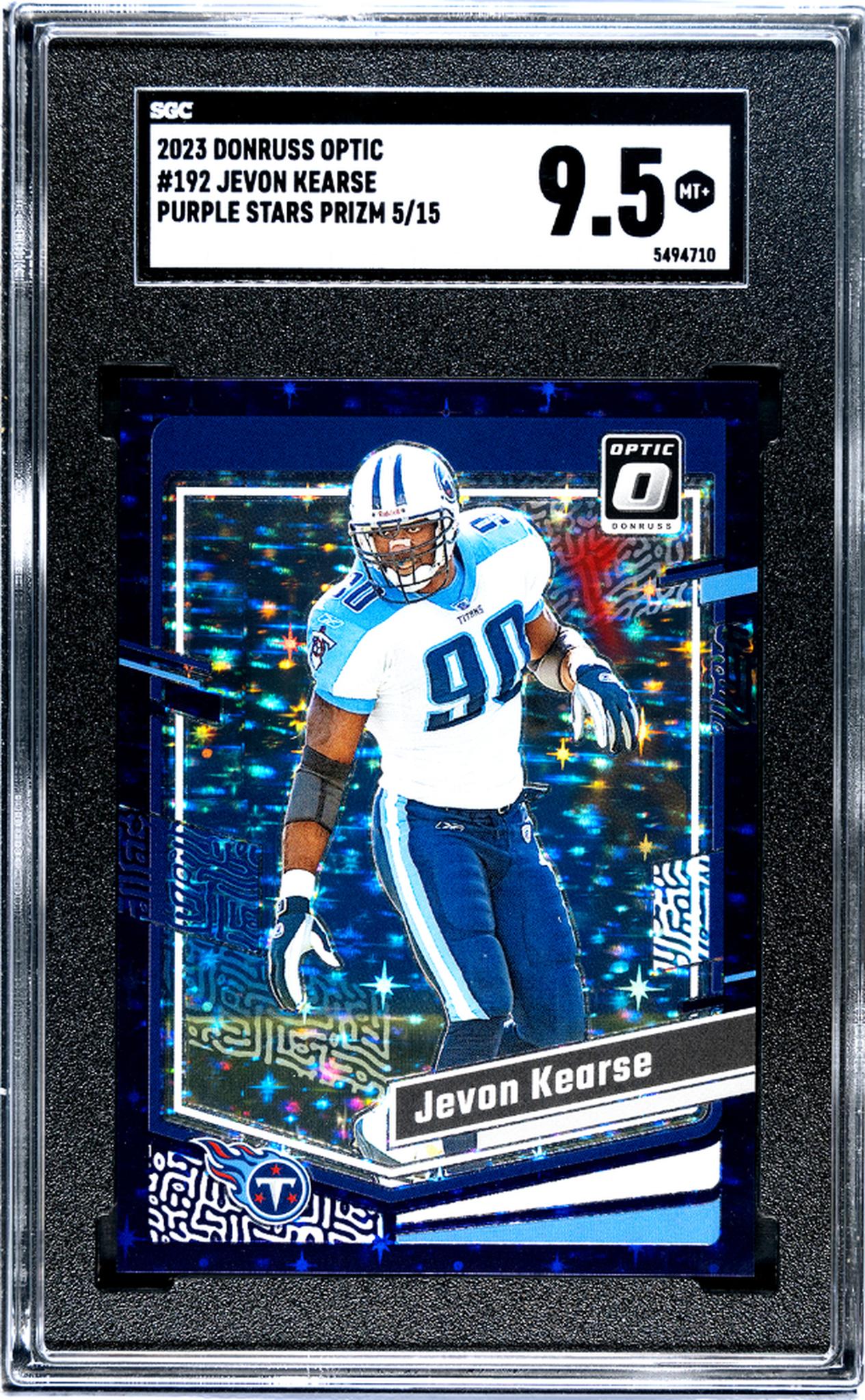 2023 Panini Donruss Optic #192 Jevon Kearse Purple /15  SGC 9.5