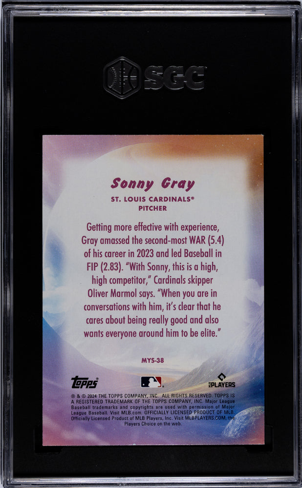 2024 Topps Update #MYS-38 Sonny Gray Mystical SGC 9