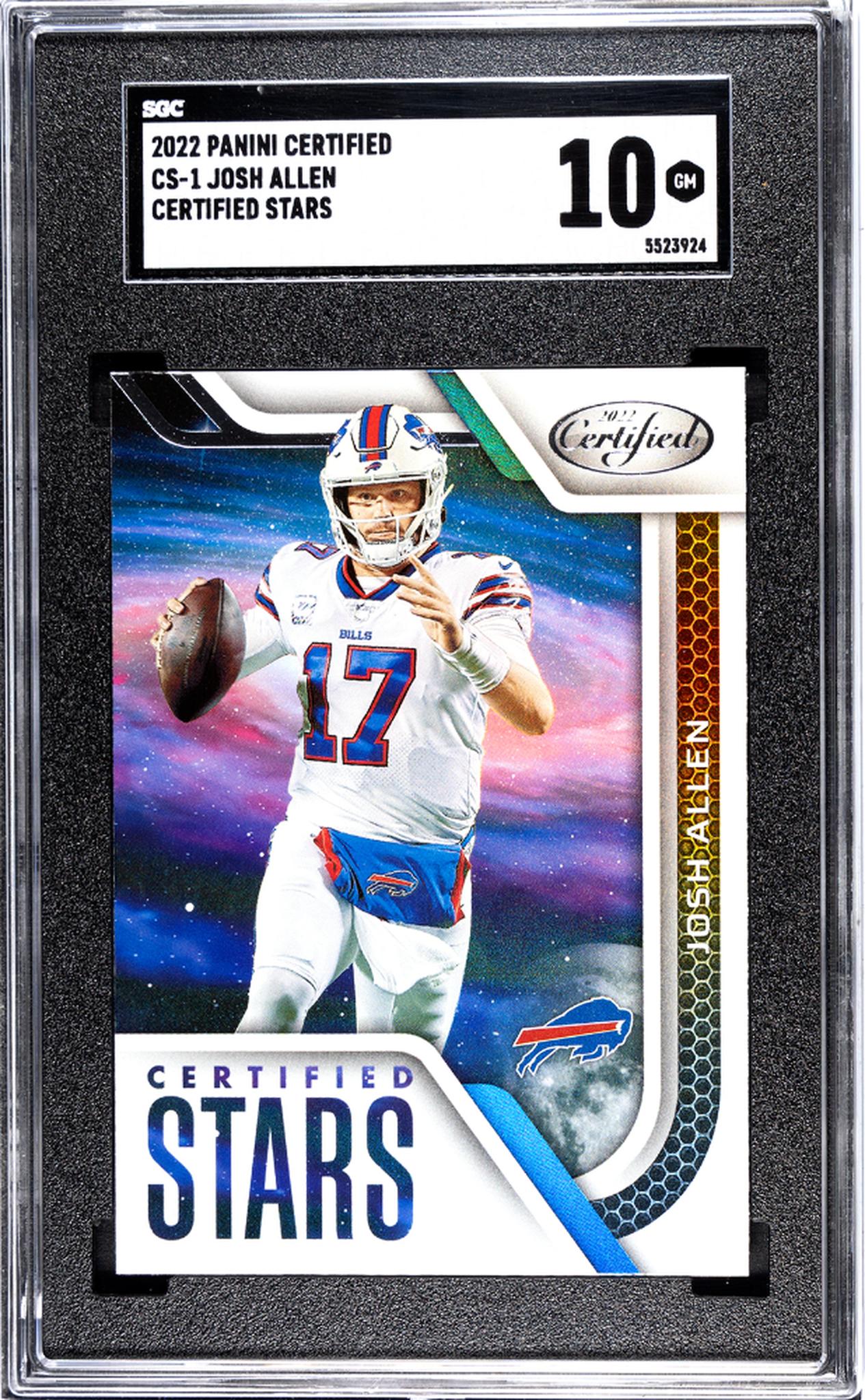 2022 Panini Certified #CS-1 Josh Allen Certified Stars SGC 10