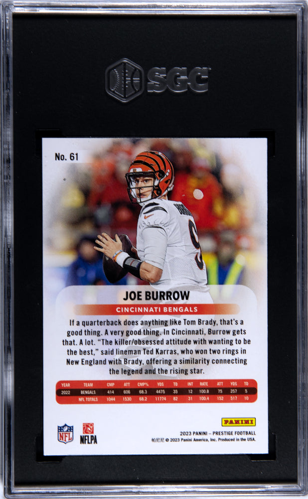 2023 Panini Prestige #61 Joe Burrow    SGC 9