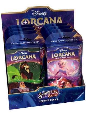 Disney Lorcana Shimmering Skies Starter Deck Display