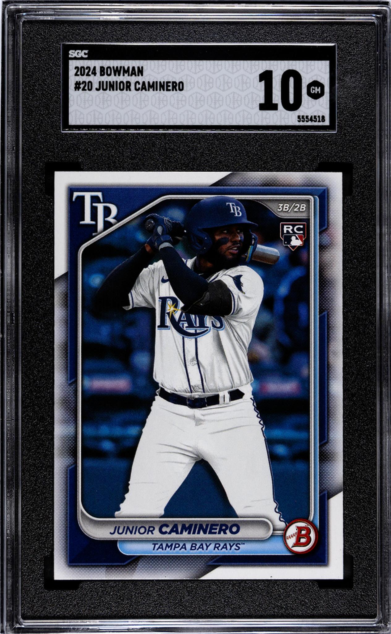 2024 Bowman #20 Junior Caminero SGC 10