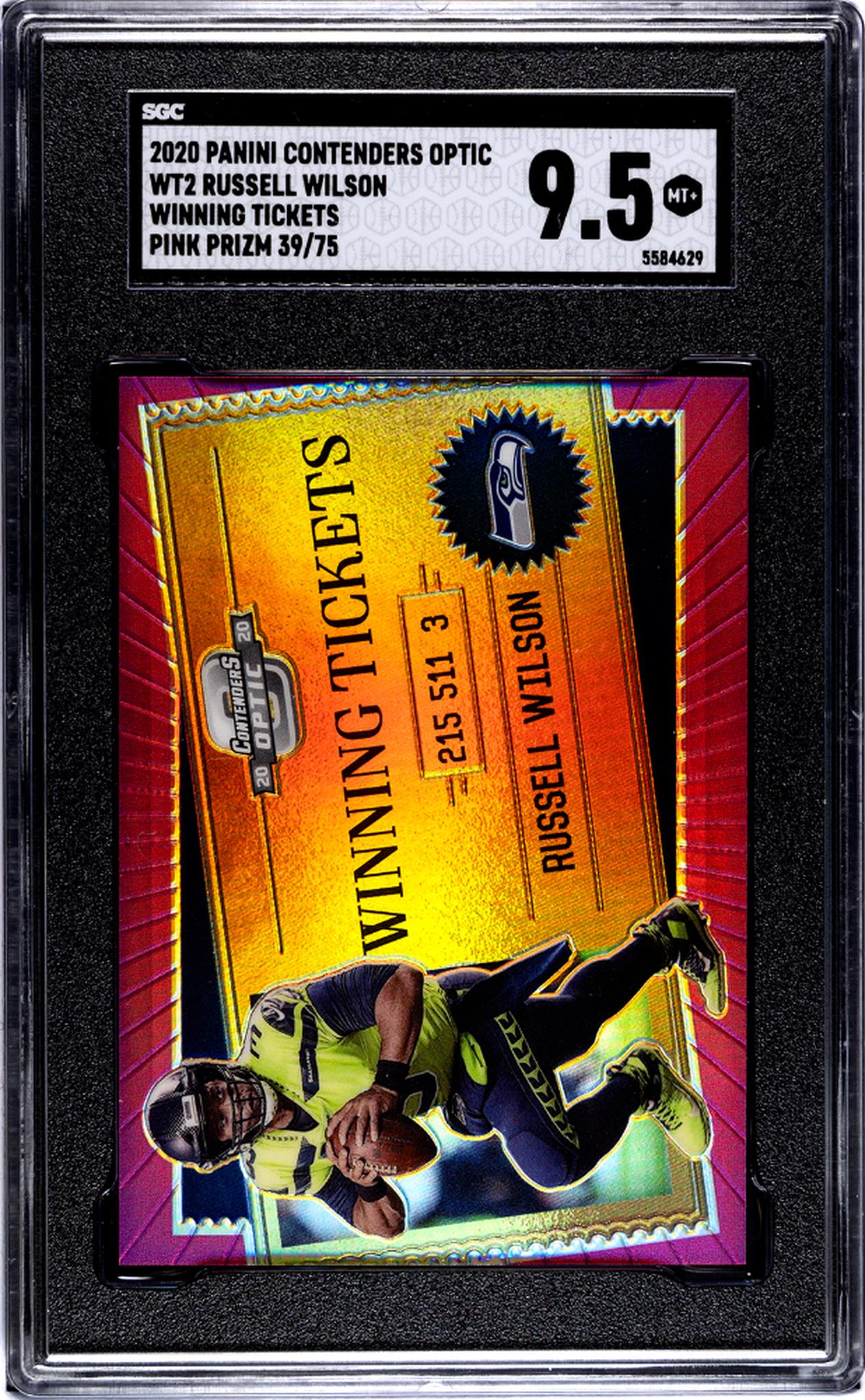 2020 Panini Contenders Optic Russell Wilson #WT2 /75 SGC 9.5