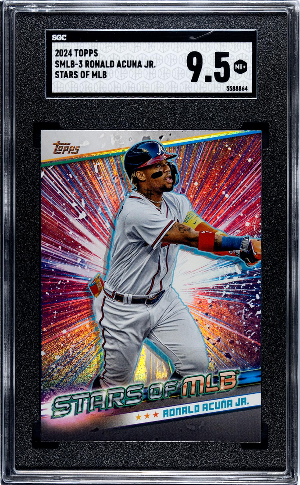 2024 Topps Stars of MLB Ronald Acuna Jr. #SMLB-3 SGC 9.5