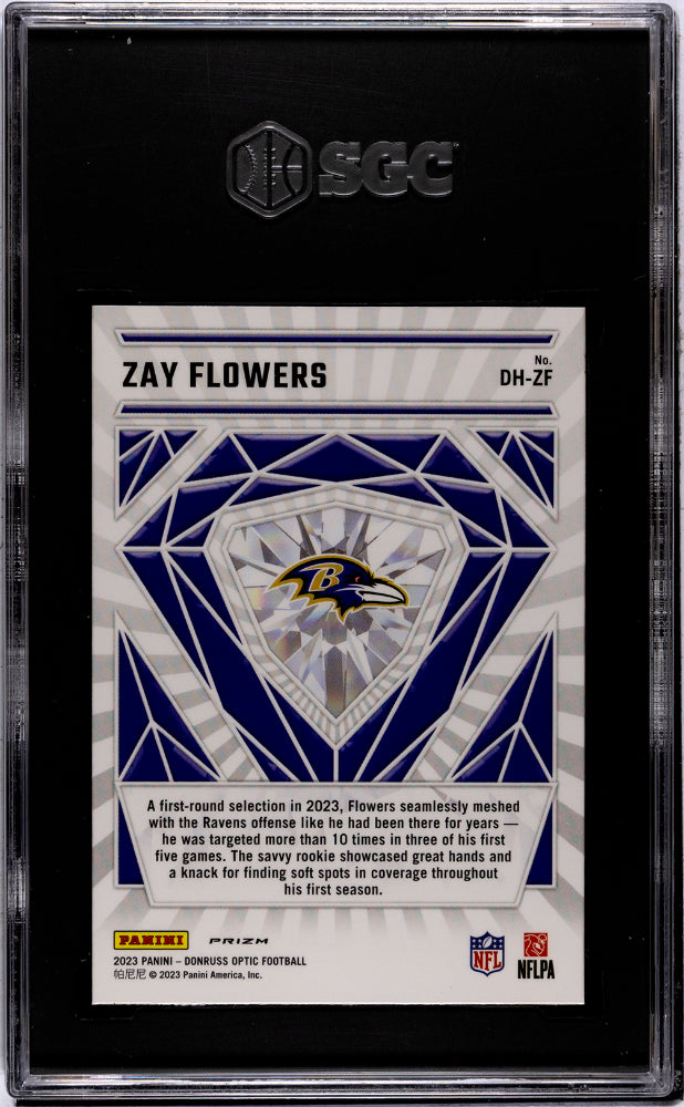 2023 Panini Donruss Optic Zay Flowers #DH-ZF SGC 9.5