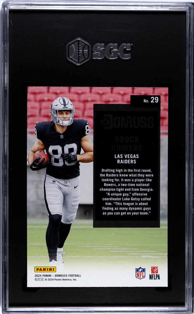 2024 Donruss #29 Brock Bowers '94 Retro SGC 10