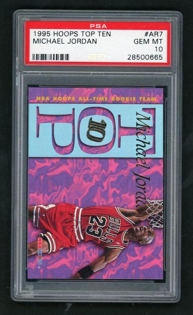 1995 Hoops Top Ten Michael Jordan #AR7 PSA 10