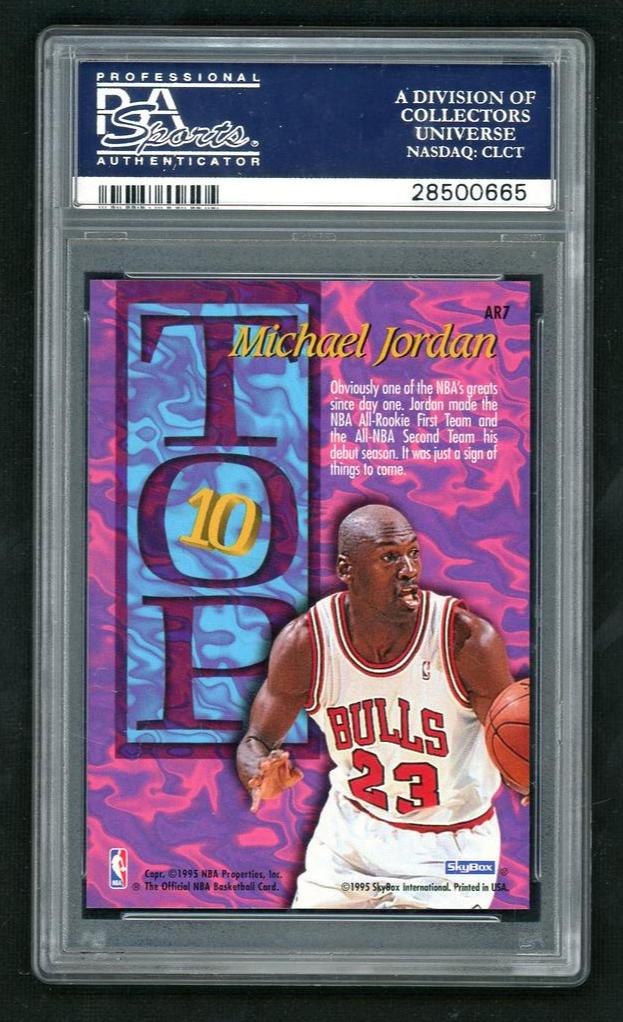 1995 Hoops Top Ten Michael Jordan #AR7 PSA 10