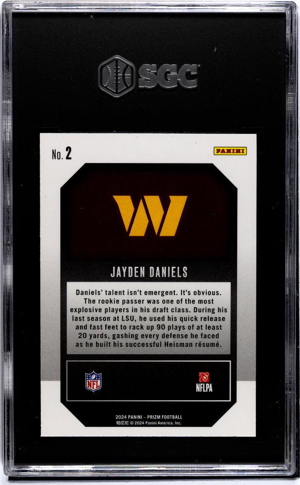 2024 Panini Prizm #2 Jayden Daniels Emergent SGC 9.5