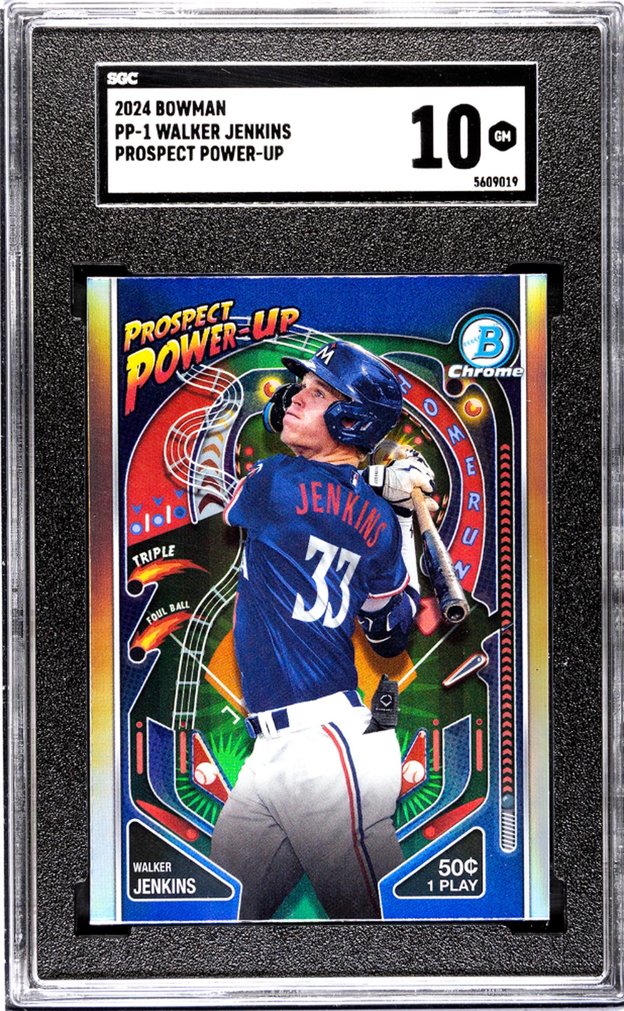 2024 Bowman #PP-1 Walker Jenkins Pros. Power-Up SGC 10