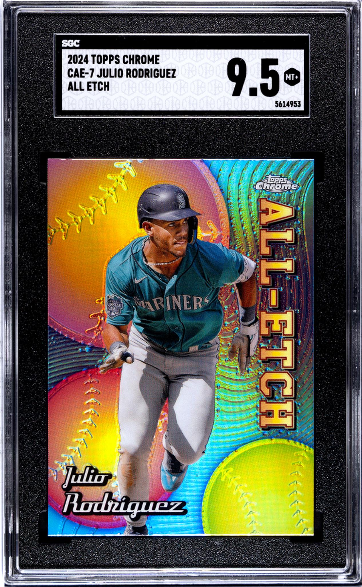 2024 Topps Chrome #CAE-7 Julio Rodriguez All-Etch SGC 9.5