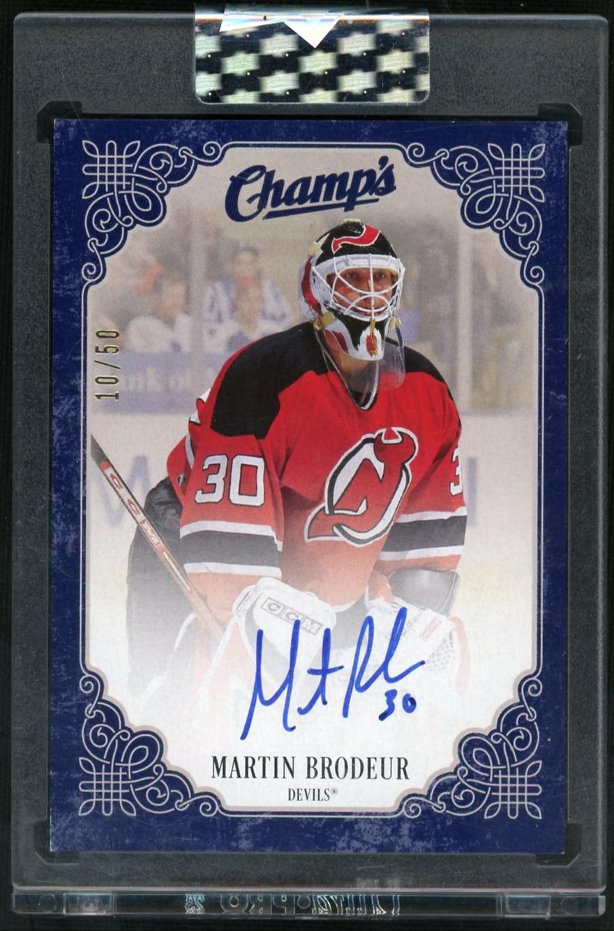 2023 Clear Cut Martin Brodeur Autograph /50