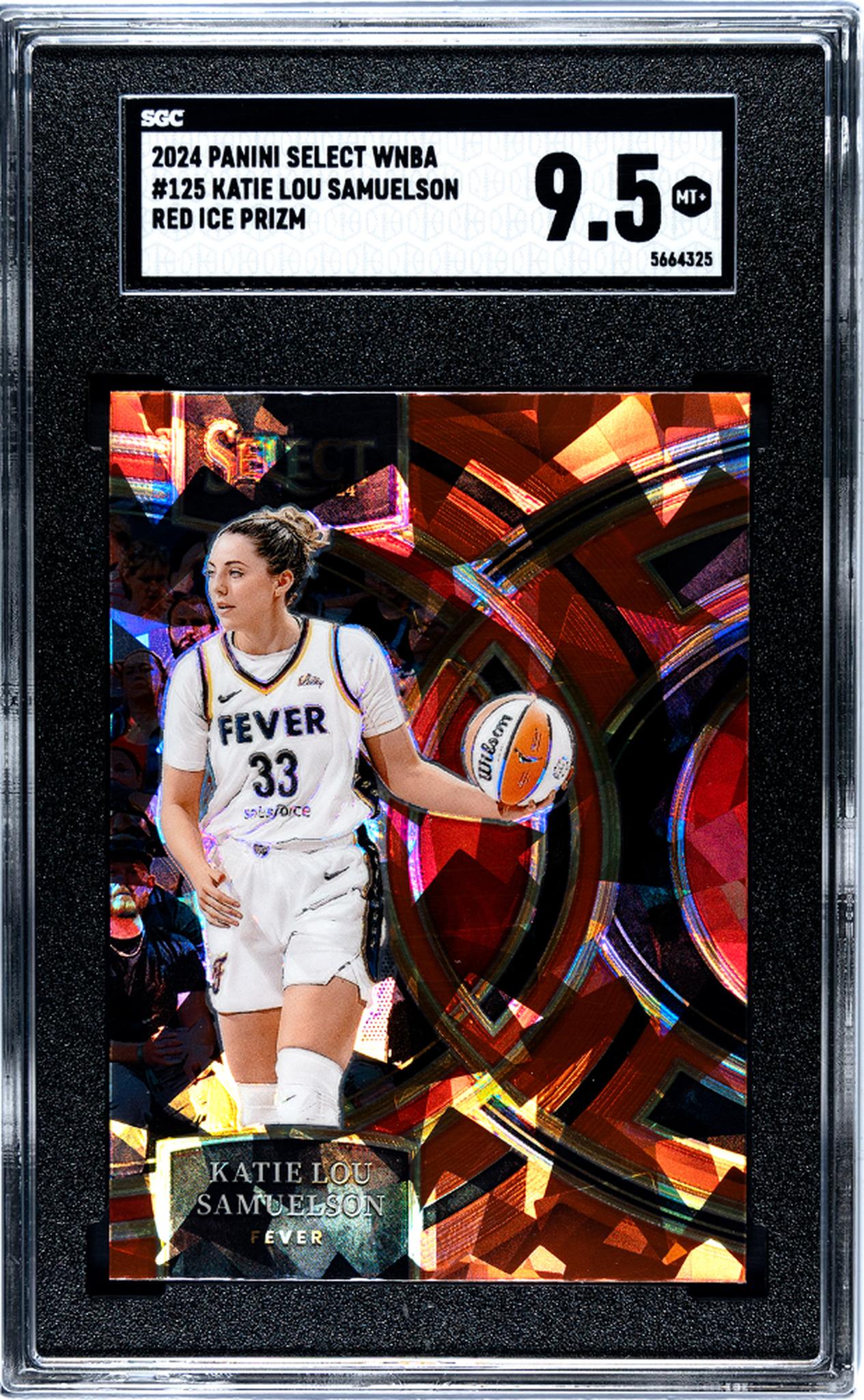 2024 Panini Select Red Ice Prizm Katie Lou Samuelson #125 SGC 9.5