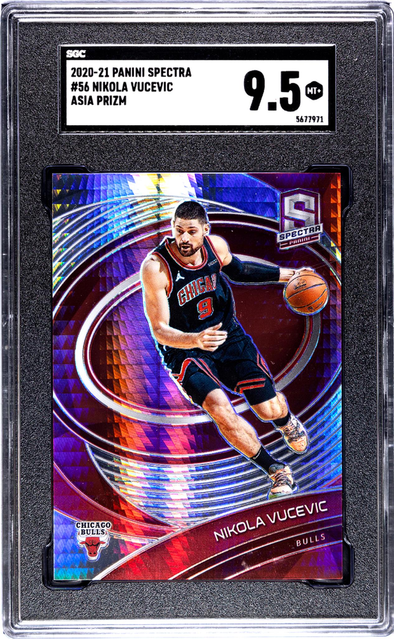 2020-21 Panini Spectra #56 Nikola Vucevic Asia Prizm SGC 9.5