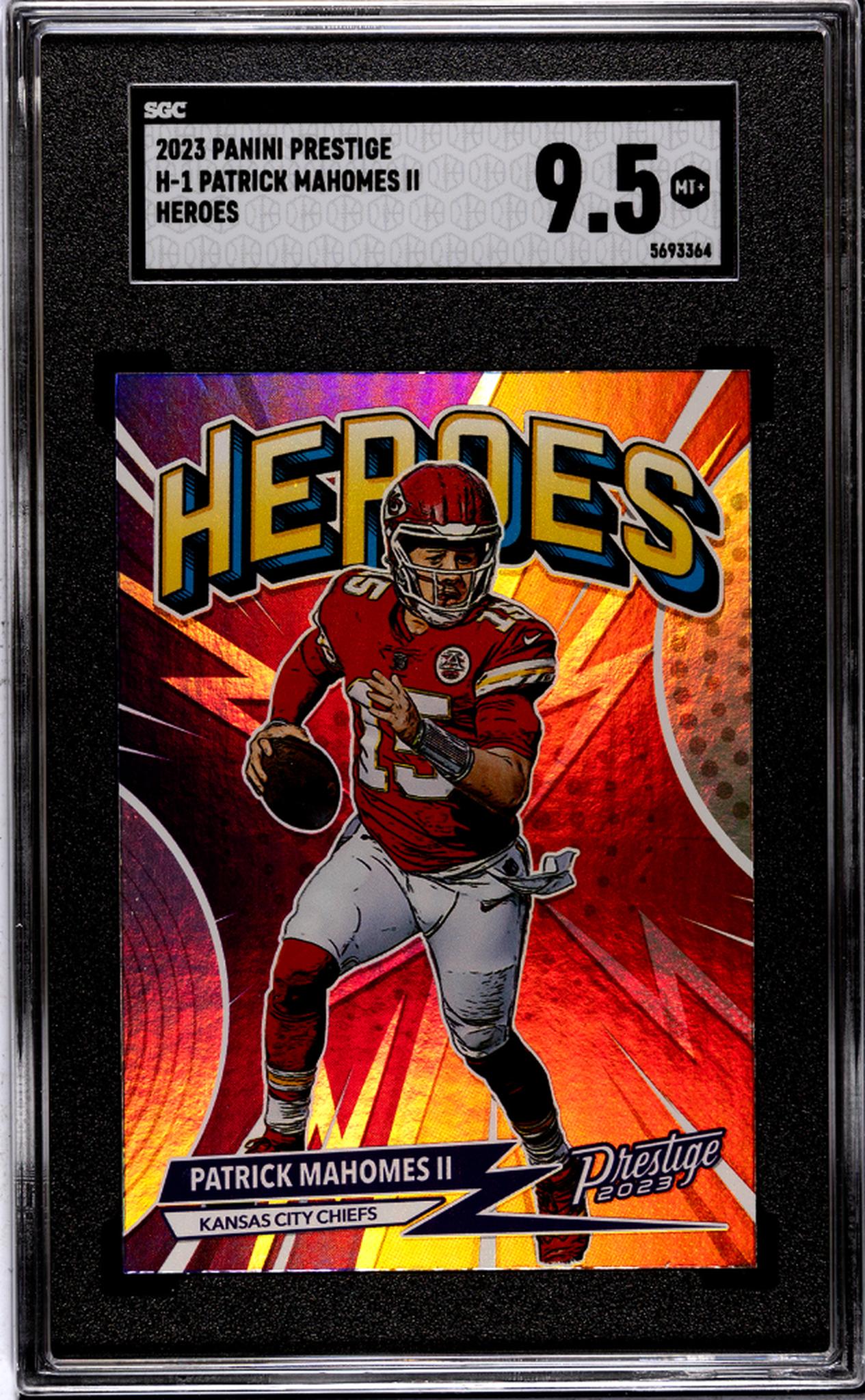 2023 Panini Prestige H-1 Patrick Mahomes Heroes SP SGC 9.5