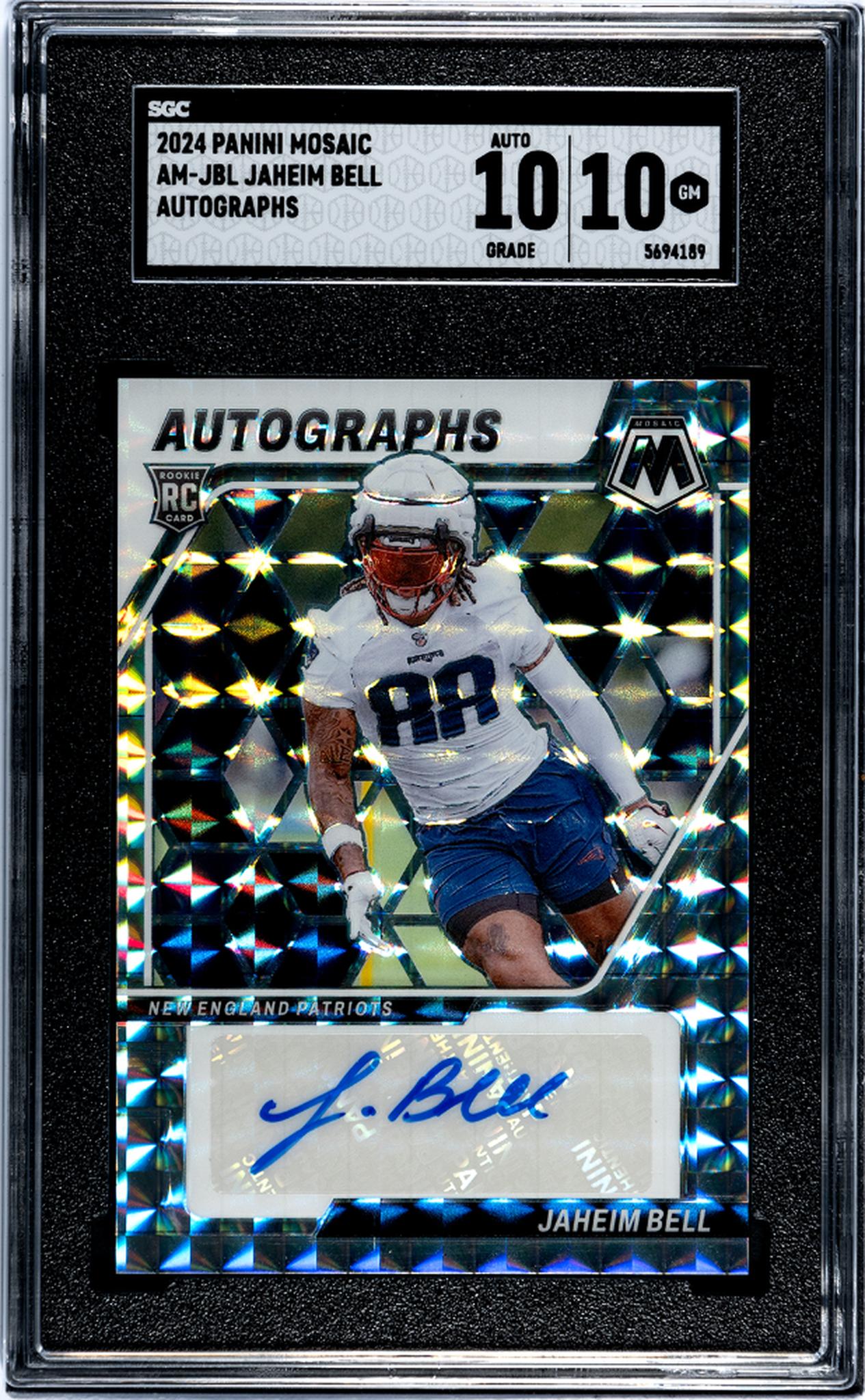 2024 Mosaic #AM-JBL Jaheim Bell Autographs Auto SGC 10