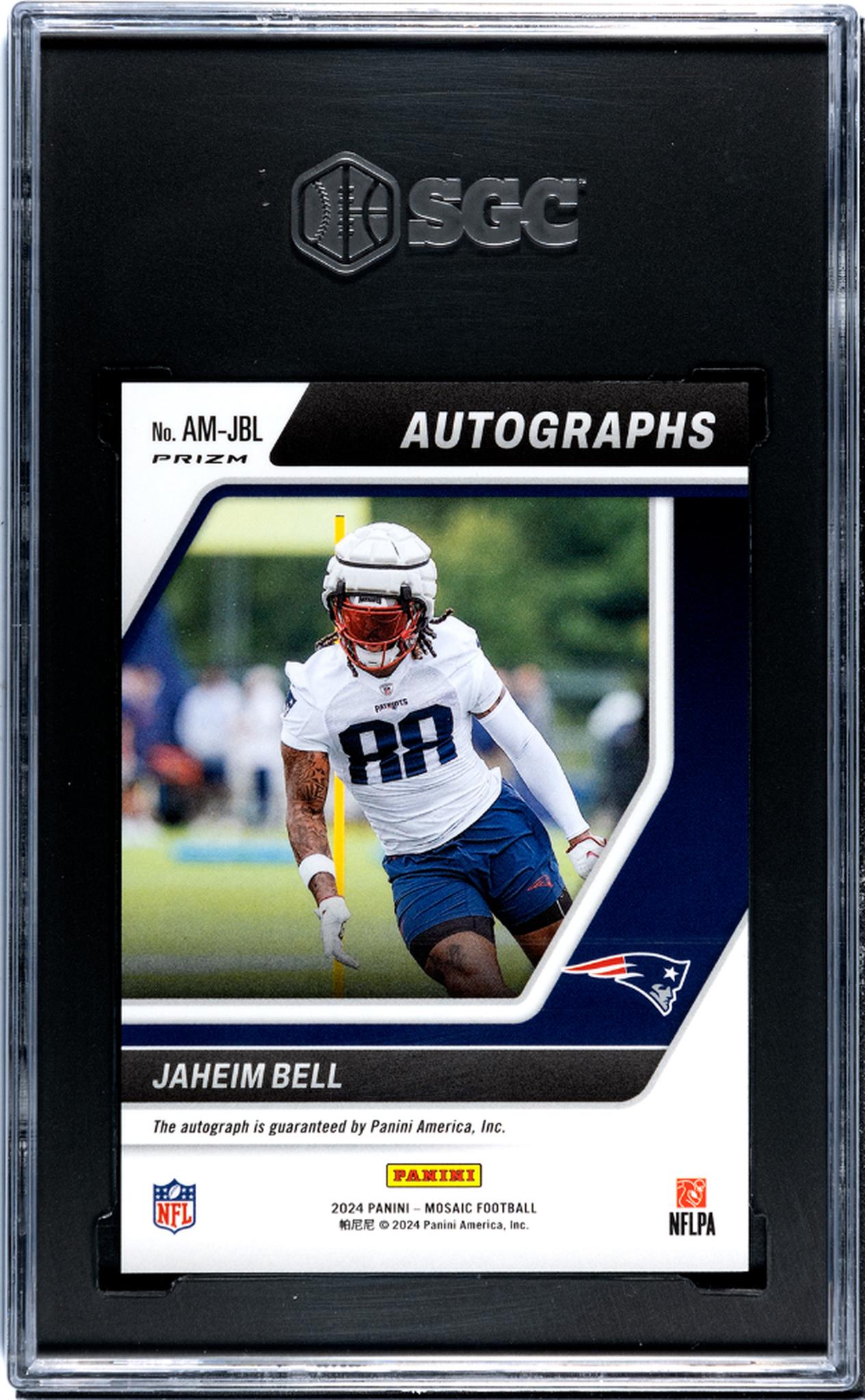2024 Mosaic #AM-JBL Jaheim Bell Autographs Auto SGC 10