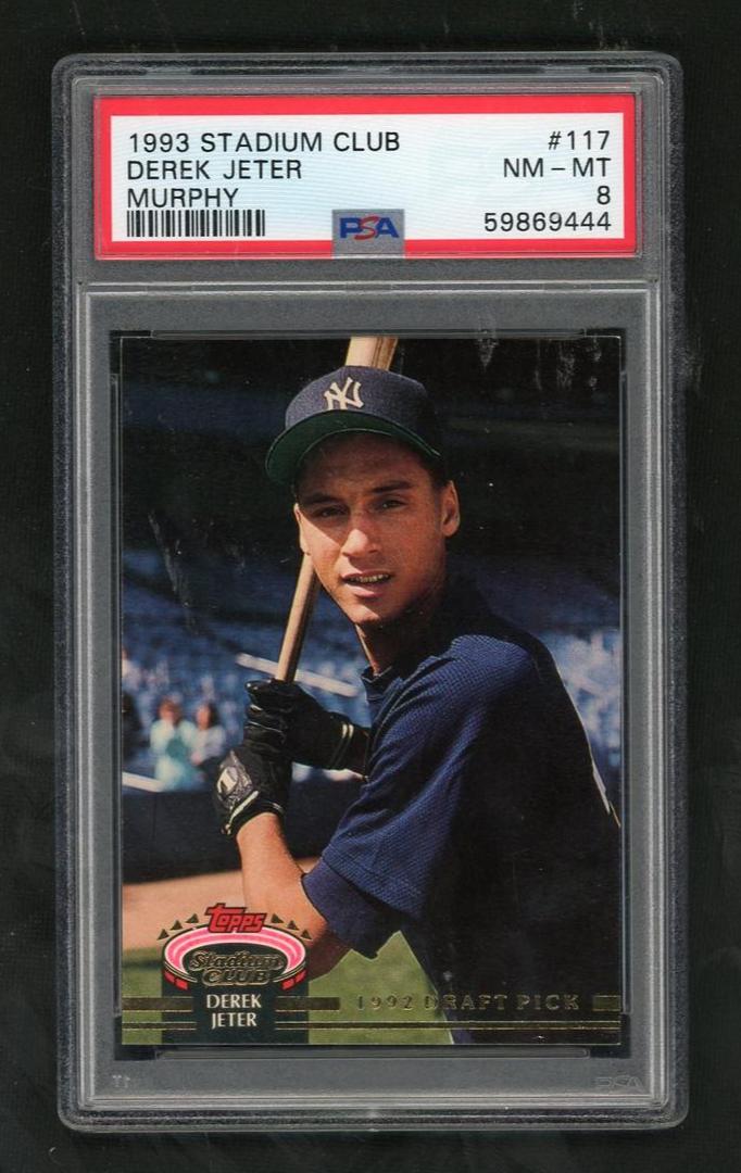 1993 Stadium Club Murphy Derek Jeter #117 PSA 8