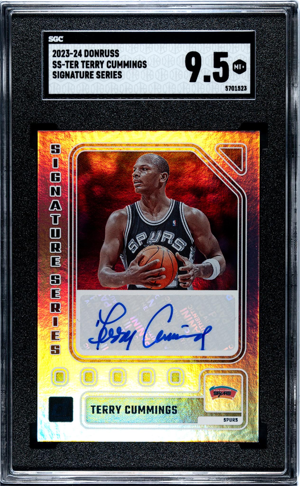 2023 Donruss #SS-TER Terry Cummings Signature Series SGC 9.5