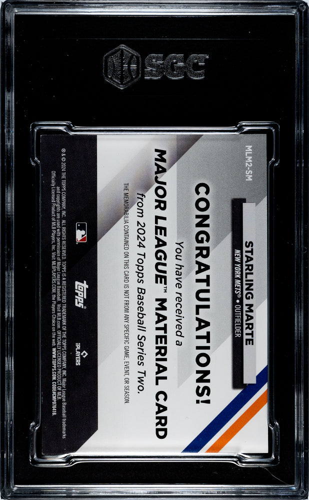 2024 Topps #MLM2-SM Starling Marte ML Mat. SGC 9.5