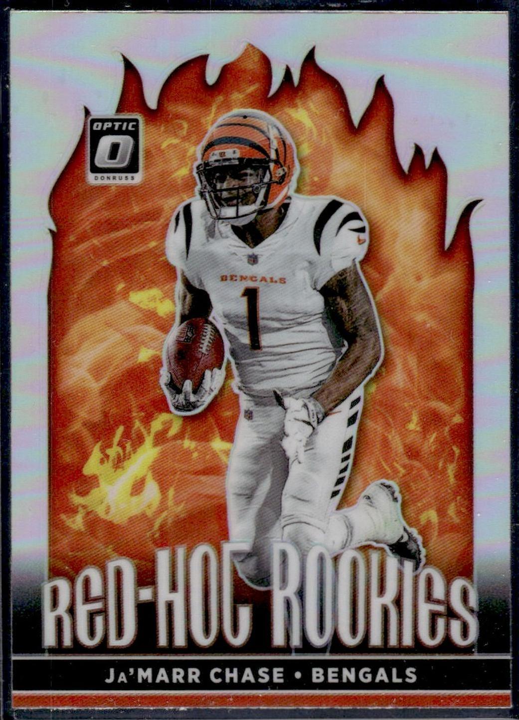 2021 Panini Donruss Optic Ja'Marr Chase Red Hot Rookies