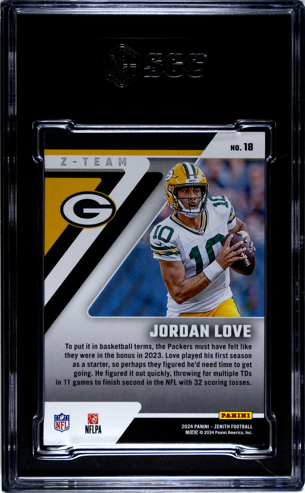 2024 Panini Zenith Z-Team Jordan Love #18 SGC 9
