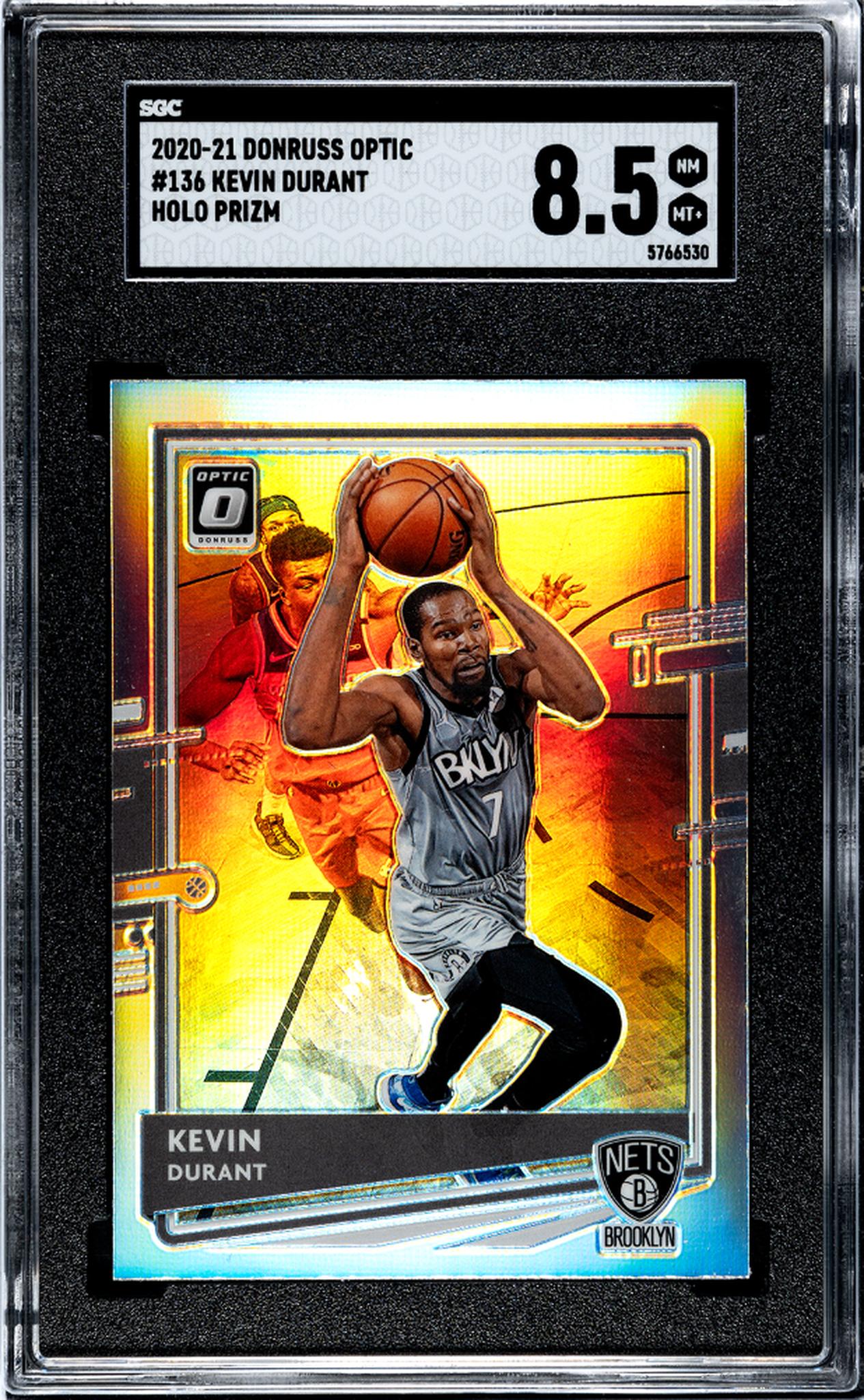 2020 Panini Donruss Optic #136 Kevin Durant Holo SGC 8.5