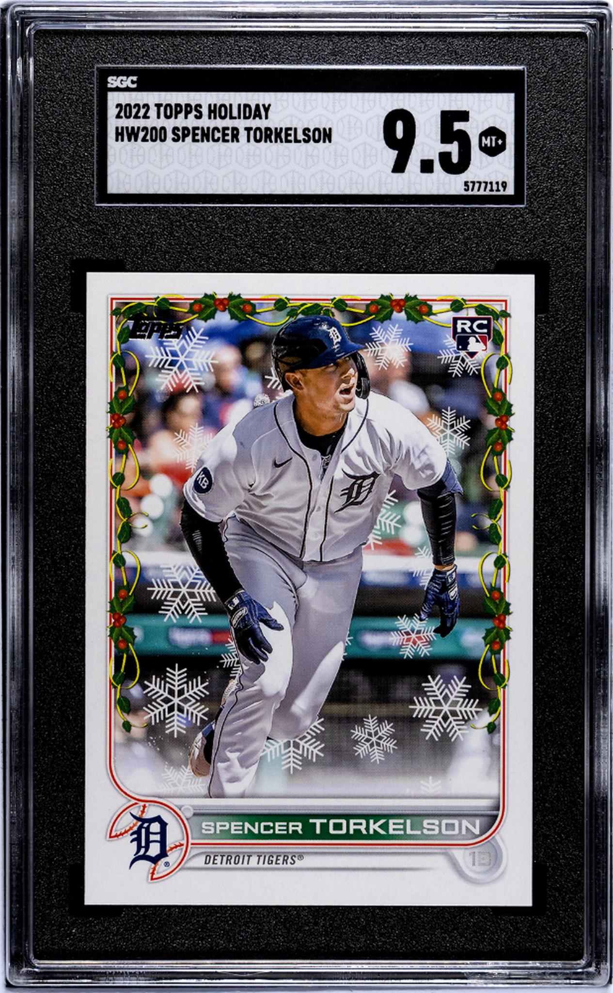 2022 Topps Holiday #HW200 Spencer Torkelson Rookie SGC 9.5