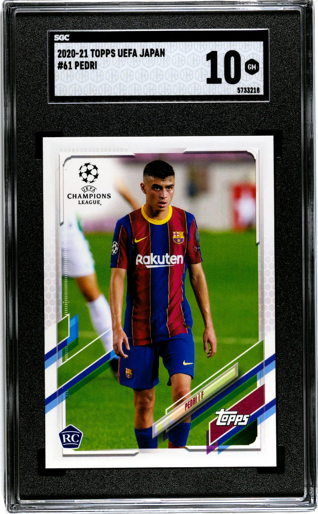 2020-21 Topps UEFA Japan Pedri #61 RC SGC 10