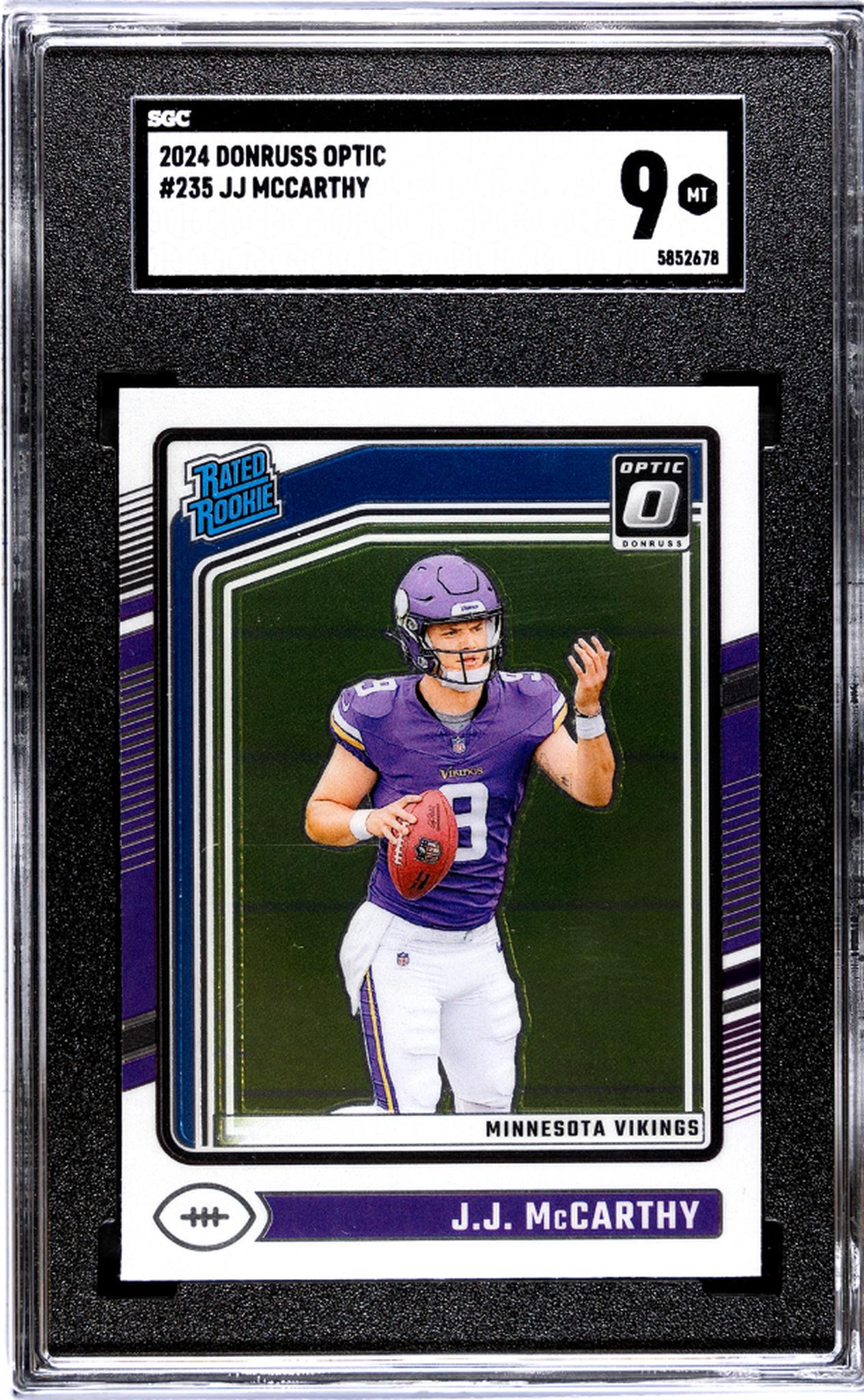2024 Donruss Optic #235 Jj Mccarthy SGC 9