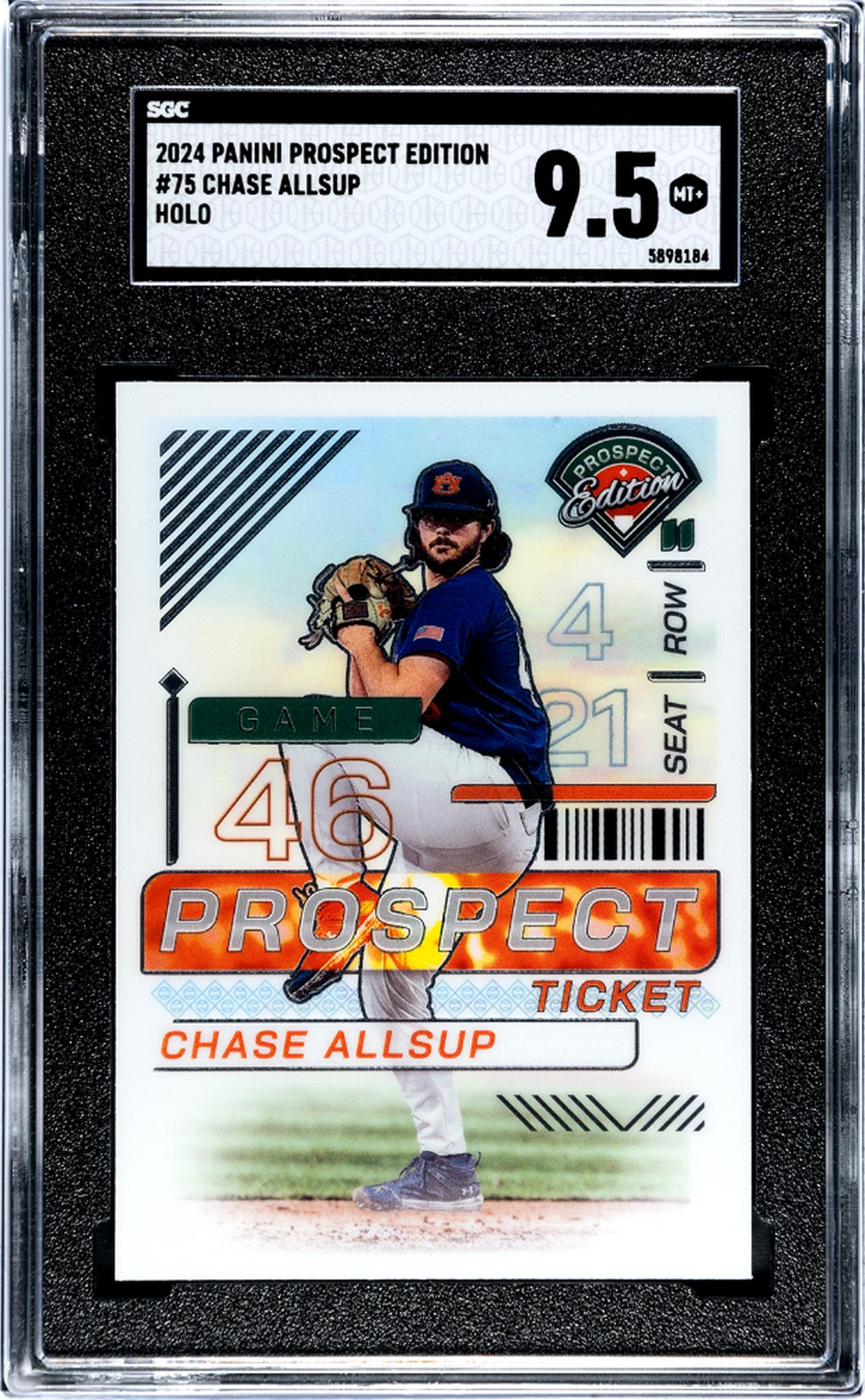 2024 Panini Prospect Edition Holo Chase Allsup #75 SGC 9.5