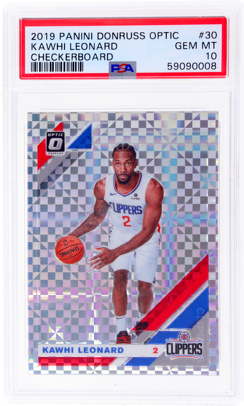 2019-20 Donruss Optic Kawhi Leonard #30 Checkerboard PSA 10