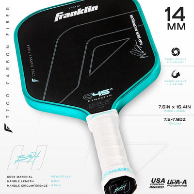 Franklin Sports USA Pickleball Hayden Patriquin C45° Paddle - 14mm