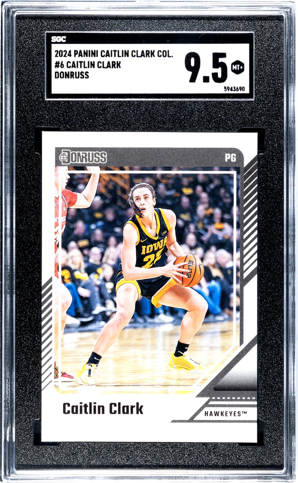 2024 Panini Caitlin Clark Collection #6 Caitlin Clark Donruss SGC 9.5