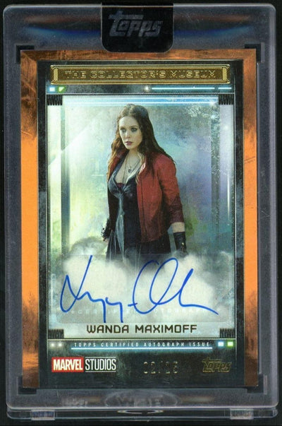 2025 Topps The Collector's Museum Elizabeth Olsen as Wanda Maximoff Auto #TM-EO /25
