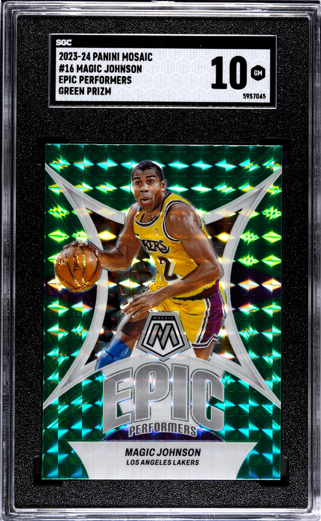 2023 Mosaic #16 Magic Johnson Epic Performers SGC 10