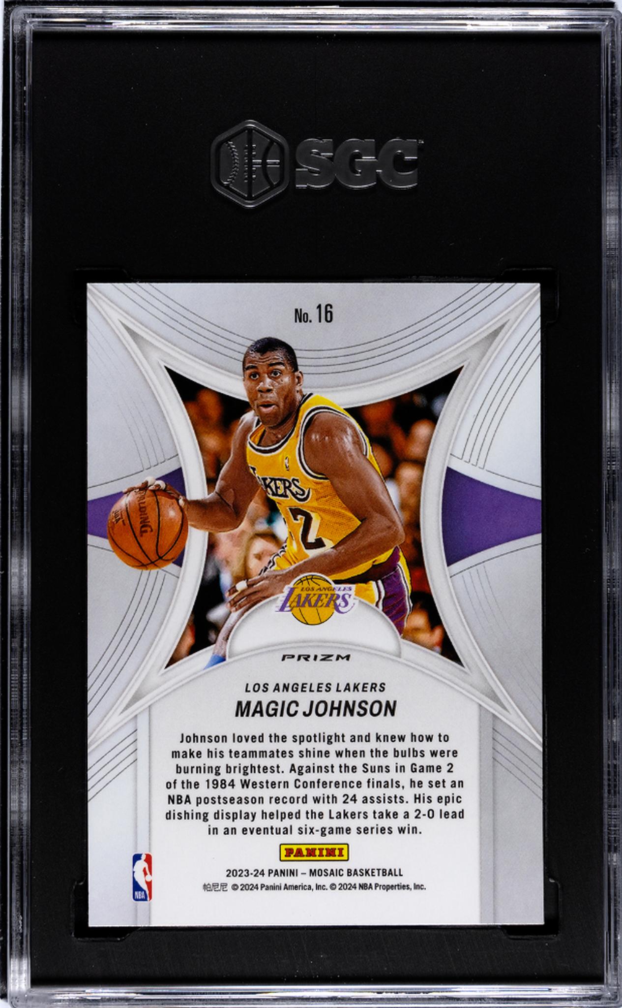 2023 Mosaic #16 Magic Johnson Epic Performers SGC 10