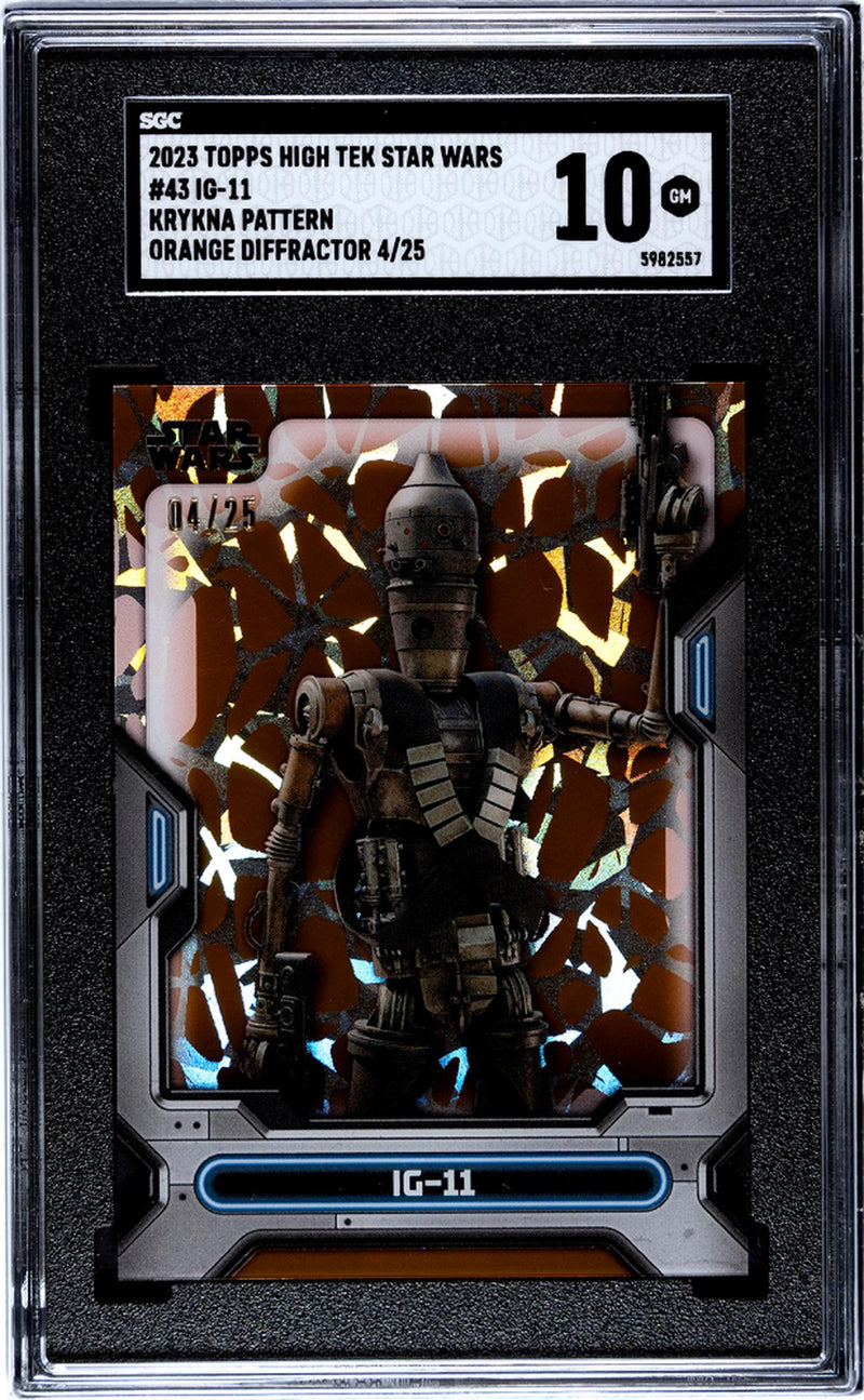 2023 Topps High Tek #43 IG-11 Krykna Pattern /25 SGC 10