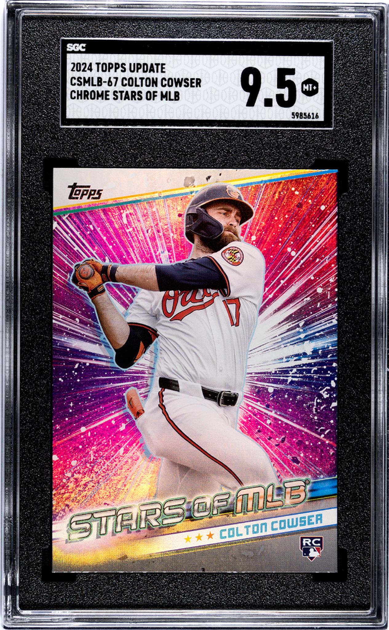 2024 Topps Update Chrome Stars of MLB Colton Cowser #SMLB-67 RC SGC 9.5