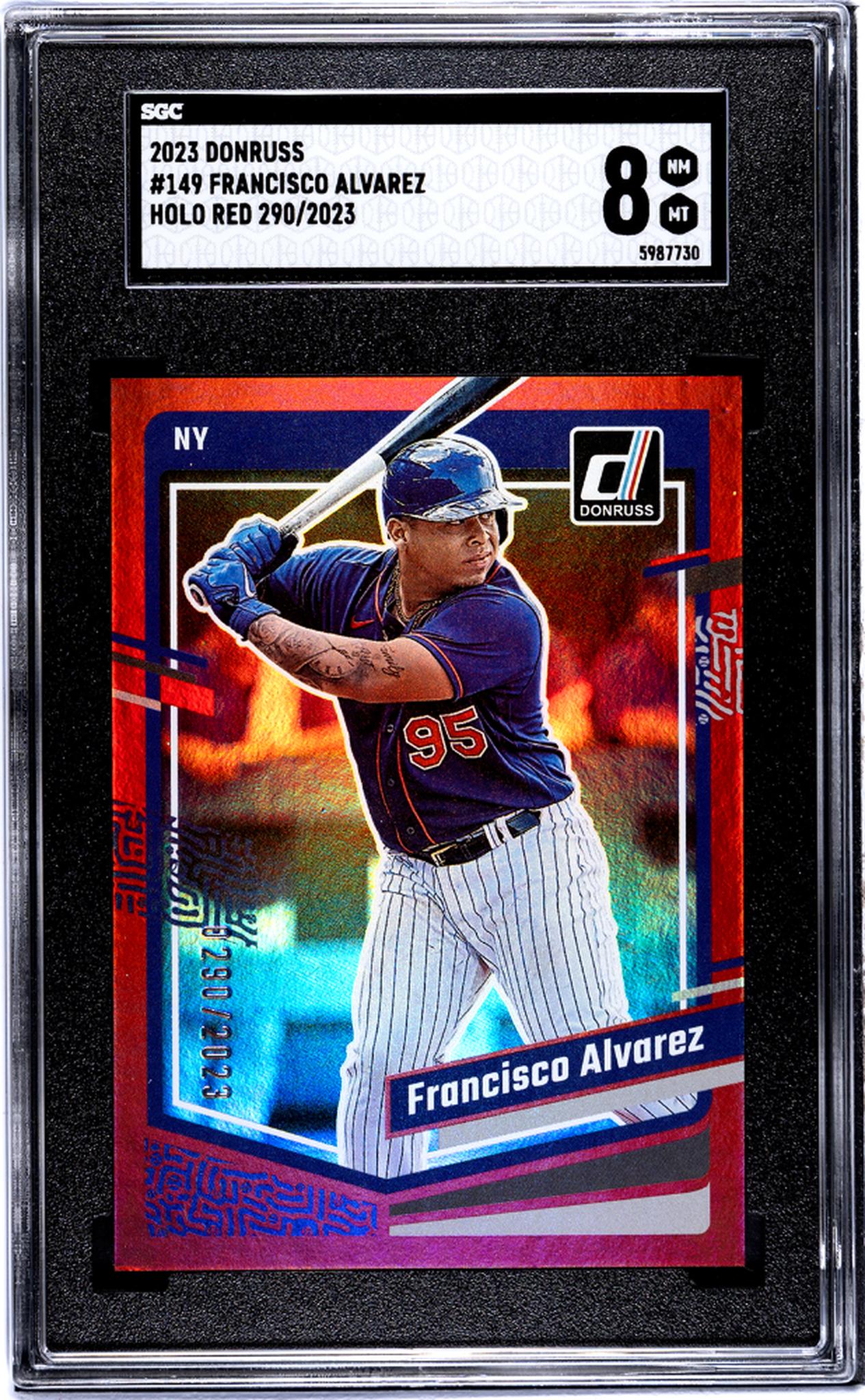 2023 Donruss Holo Red Francisco Alvarez #149 /2023 SGC 8