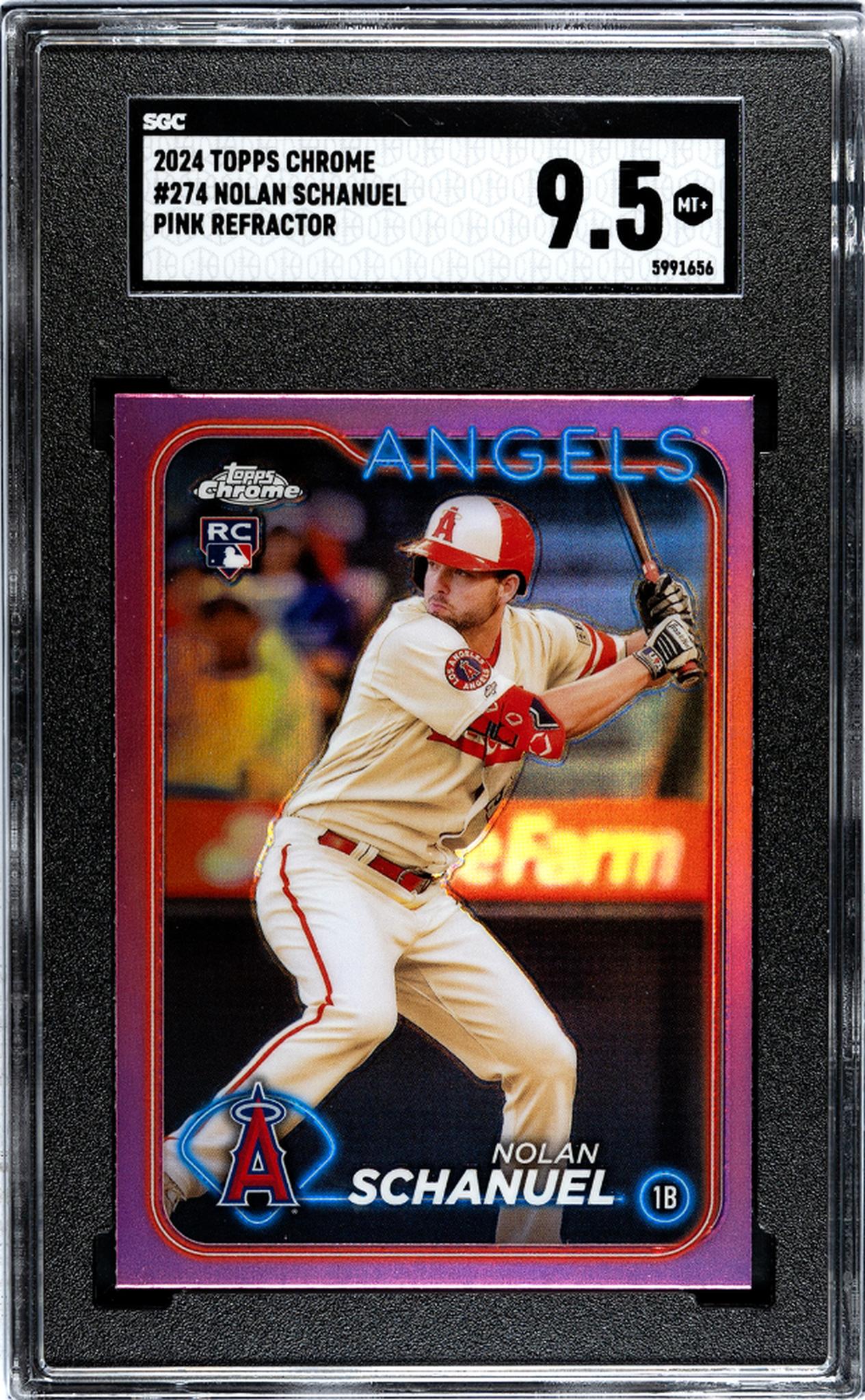 2024 Topps Chrome #274 Nolan Schanuel Pink Rookie SGC 9.5