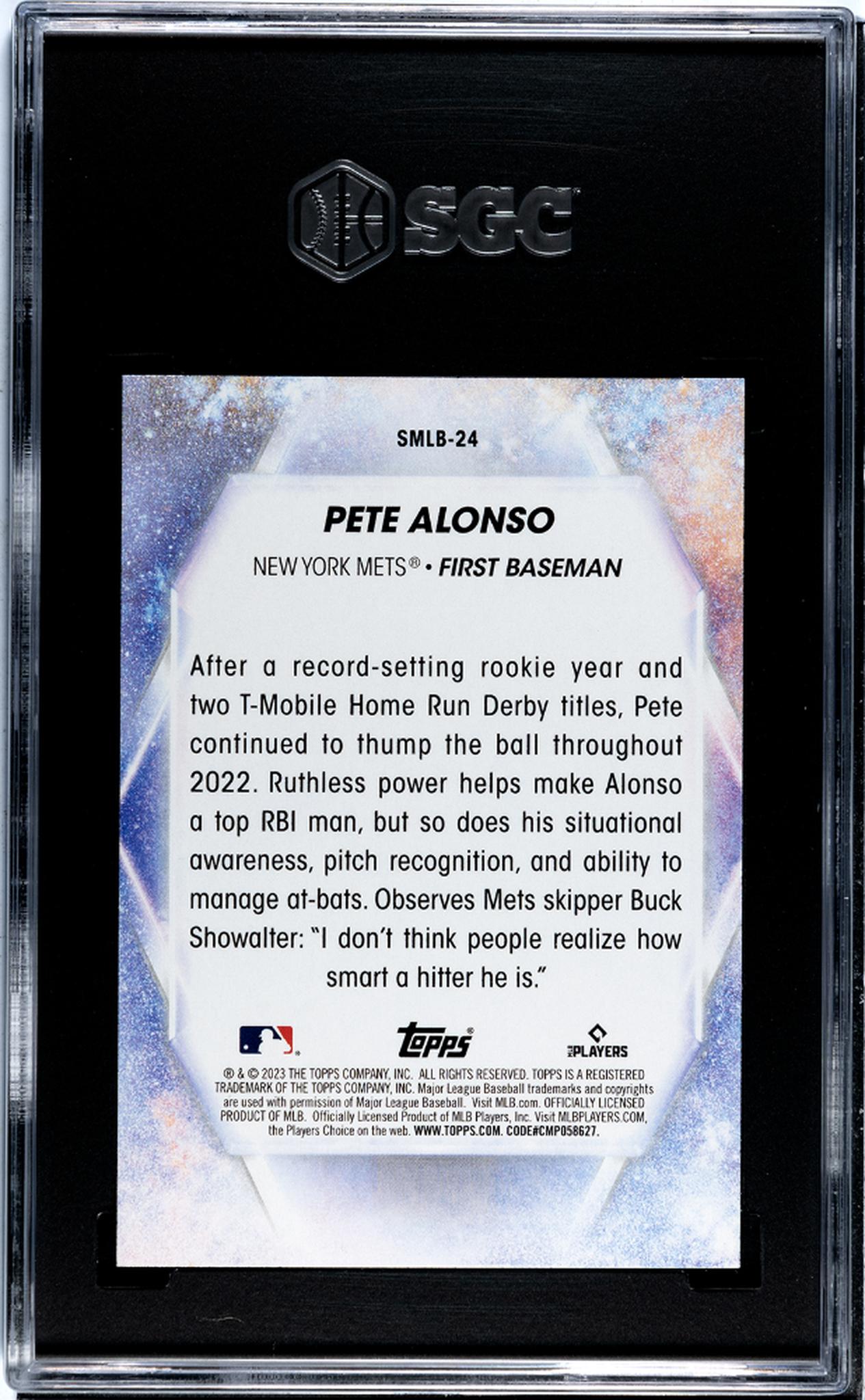 2023 Topps #SMLB-24 Pete Alonso Stars of MLB SGC 9.5